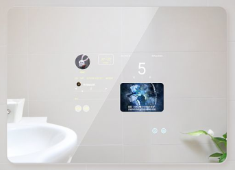 Smart mirror with 42 inch touch screen